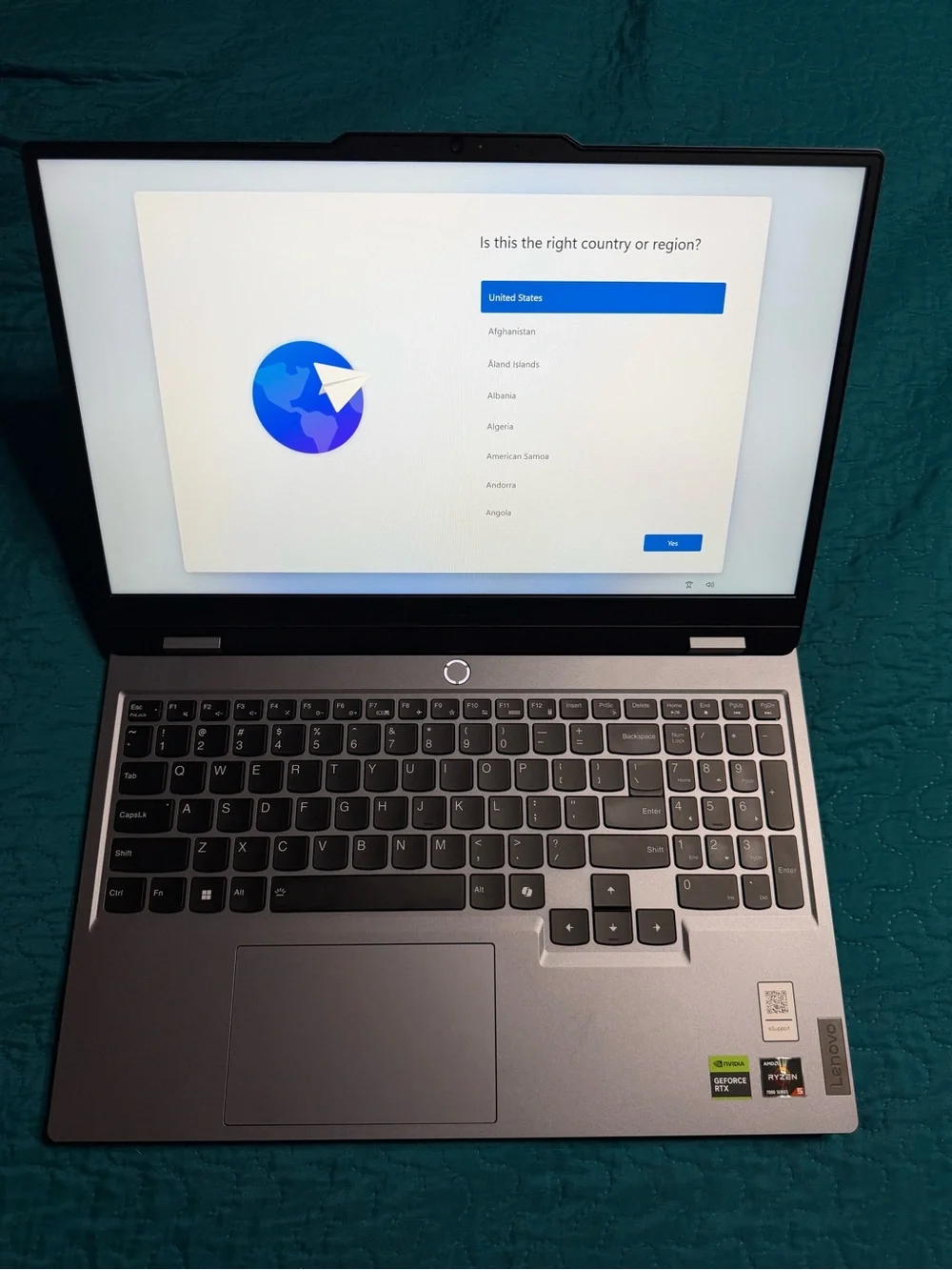 Lenovo Silver and Black 15.6
